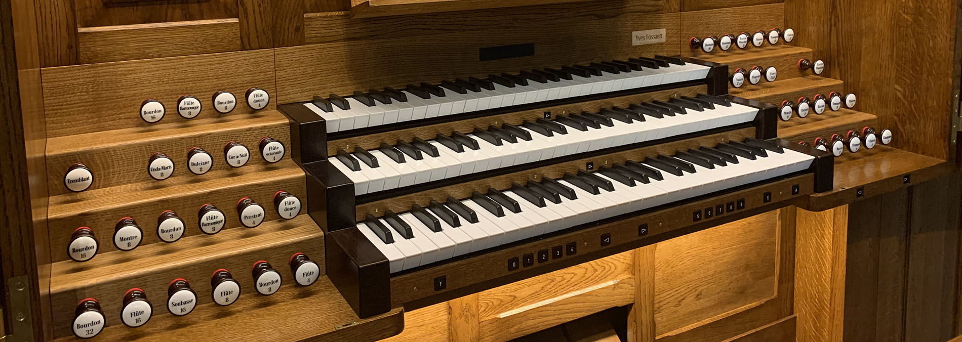 Les claviers de l’orgue
