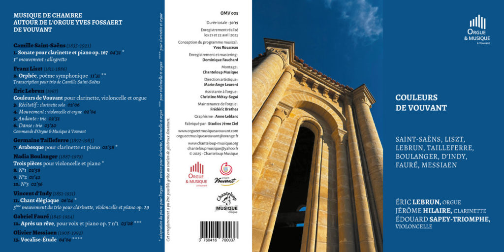 CD « Couleurs de Vouvant »